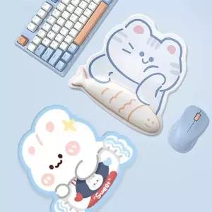 [룽스_63]마우스패드 손목보호패드 메모리폼 실리콘 쿠션