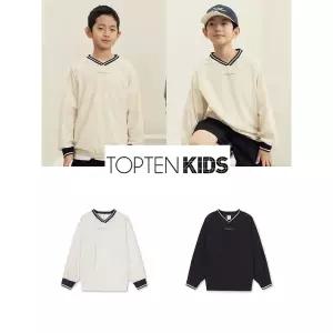 [롯데백화점]탑텐키즈 MKF2TR1411 남아) 요꼬 배색 우븐 스웨트 셔츠