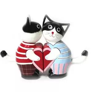 [룽스_63]고양이 감성소품 택1 인테리어소품 목각인형