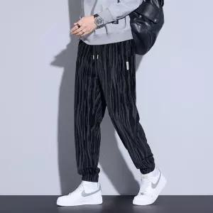 바지 캐주얼 가을 주니어 와이드 조거 배기핏 맨투맨 스트라이프 님성 데일리 다올3