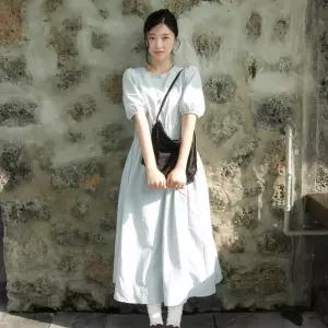[인플루언서 착용]사이드스트링 나일론 원피스 AS2WO460