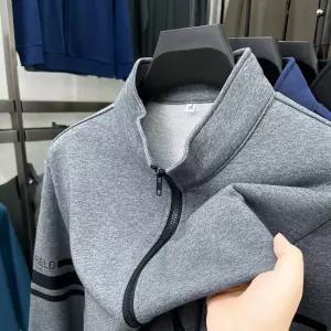 캐주얼 가을 데일리 패션 님성 집업 순면 하이넥 카디건 후드 다올3