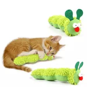 캣폴 캣타워 고양이 씹는 애벌레 Catnip Molar Silvervine 티저 상호 작용 깨끗한 입 반려동물
