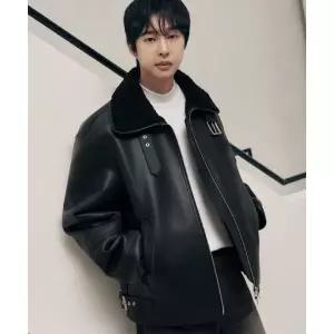 DRAW FIT [오정규X드로우핏] 시어링 미니멀 무스탕 자켓 [BLACK]