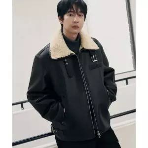 DRAW FIT [오정규X드로우핏] 시어링 미니멀 무스탕 자켓 [BEIGE]