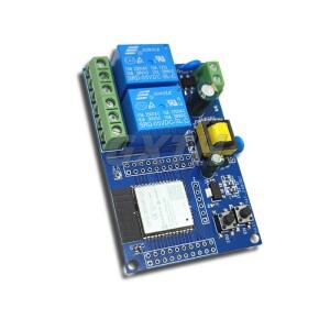AC220V ESP32 WiFi Bluetooth BLE 듀얼 채널 릴레이 모듈 ESP32-WROOM-32E 보조 개발 보드