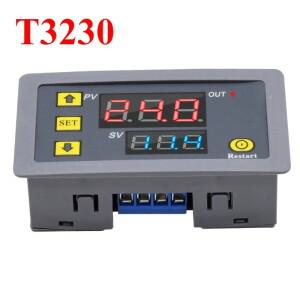 AC 110V-220V 12V24V 사이클 시간 타이머 지연 릴레이 LED 듀얼 디지털 디스플레이 타이밍 조정 가능 전원