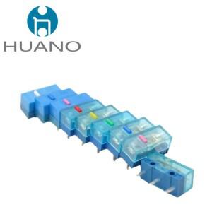 2Pcs  HUANO 블랙 블루 투명 쉘 음소거 마우스 마이크로 스위치 10M 30M 60M 80M 100 백만 유지 보수 버튼