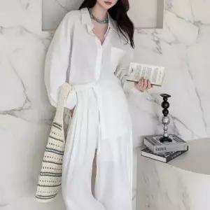 [다잇템] 여성 SS 통바지 블라우스 마원단 롱슬리브 세트