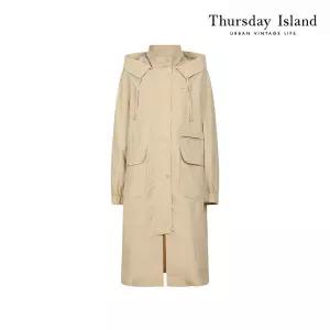 써스데이아일랜드Thursday Island 후드 롱 점퍼T244MJP632W2451076