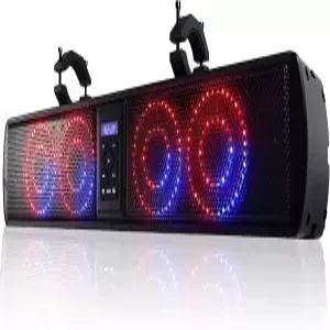 PXCVEFG 골프 카트 사운드 바 사이드 스피커 나란히 26인치 UTV 4 서브우퍼 및 2 트위터 IP65 방수 500w