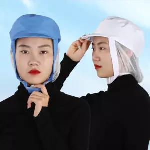키밍 공장 망사 턱덮개 활동성 좋은 찍찍이 위생모자 oqy24kLp