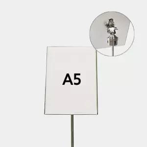 슬림차 단봉용 사인 안내판 POP A5 스텐 판넬 포스터 극장 전시회