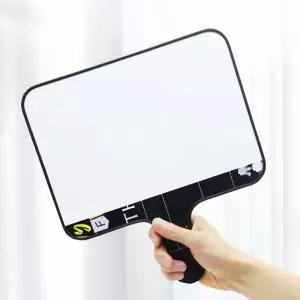 손잡이 WR01VI48 양면 미니 칠판 자석 보드 화이트보드 26x35cm