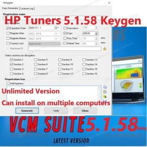 최신 무제한 HP 호환 튜너 5.1.58 여러 컴퓨터용 Keygen VCM EDITOR BETA Activator