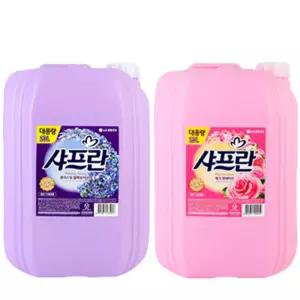 대용량 샤프란 20L 핑크 아로마 빨래 헹굼 세탁 세제 섬유유연제