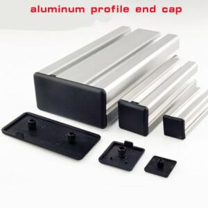 10-50PCS /2040/3030/4040/4080/4545 EU 알루미늄 압출 용 검정색 나일론 프로파일 엔드 캡 커버 플레이트