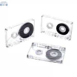 표준 카세트 컬러 빈 테이프 플레이어 음성 음악 녹음용 마그네틱 오디오 투명 보관함 45 분 60/90