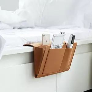 리모컨 정리함 침대걸이 패브릭 사이드포켓 수납함