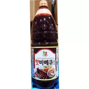 청우 핫 바베큐 소스 2.1kg 8개 양념