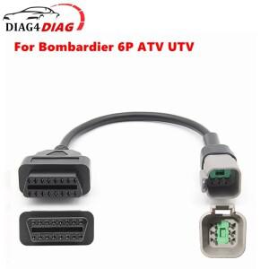 Bombardier용 암 진단 어댑터 케이블 BRP 6PIN MOTO ATV UTV 바이크 오토바이 커넥터 라인 O2 6 핀-16 핀