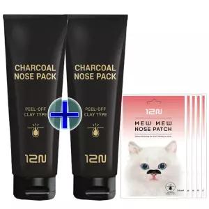 무료 대용량 투웰브나인 차콜 코팩 100g + 100g / 블랙헤드 + 피지제거 + 모공수축