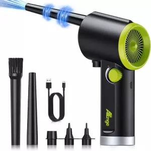 압축 공기 집진기 전기 휴대용 무선 스텝리스 스피드 모터 6000mAh 충전식 송풍기 타입-C 고속 충전기