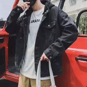 남성 데님자켓 후드 캐주얼