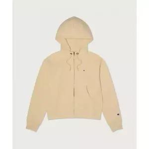 챔피온 CHAMPION 여성 리버스위브 빅 로고 크롭 후드 집업 Beige CHPW261EPHZ010BE 321523