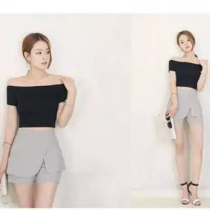 러비즌 반팔 입술넥티 배꼽티 여성복 크롭티 셔츠 여름