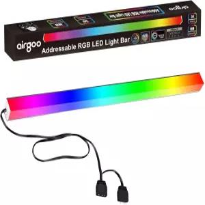 에어구 주소 지정 가능한 RGB PC LED 라이트 바 AG-NEON-DLS30-1 알루미늄 합금 쉘 네온 스트립 5V 3핀