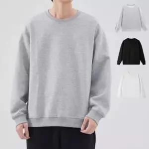 데일리 오버핏 맨투맨티 따뜻한 베이직 겨울 기모티