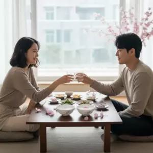 매화 디자인 선물용 홈파티 변색 홈술 온도감응 소주잔 유리잔 술잔 벚꽃
