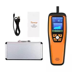 CO2 PM2.5 템탑 고급 공기질 모니터 오디오 알람 온도 및 습도 인사이트 심층 분석을 위한 데이터 내보내기