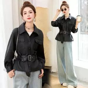마킷4 여친 봄 자켓 가죽 고급스런 스위트 PU 레더 코트 JEN1