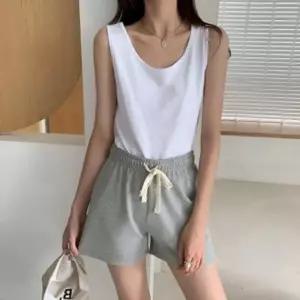 여자 여성 런닝 페이더 베이직넥 브라 여성나 민소매 나시 나시티 나시탑