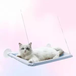 고양이 창문 해먹 무타공 튼튼한 흡착식 캣라운지 선반 창틀 타워