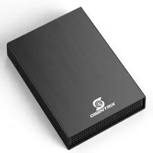 OSENTRiX O2BK 2TB USB 3.0 포켓 사이즈 휴대용 외장 하드 드라이브(Windows MacOS Xbox PS용)