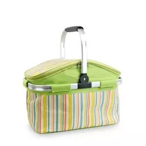 스트라이프 쿨러백 30L 보온가방 보냉가방 캠핑 아이스박스 감성 바구니
