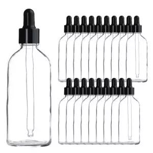 스포이드 향수 공병 블랙캡 투명 100ml 20개