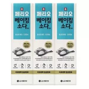 페리오 베이킹소다 담은 치약 100g 3EA 구취제거 잇몸케어 브레쓰케어