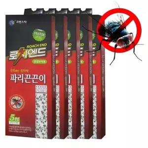 파리 초파리 캐쳐 지옥 파리 간편한 위생적인 끈끈이 5개 5매