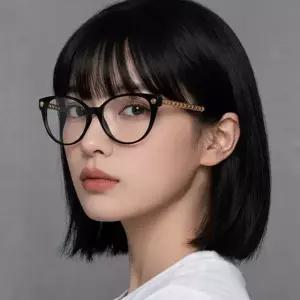 베르사체 안경테 VE3353 GB1 닝닝 착용 명품 럭셔리 패션 여자 남자