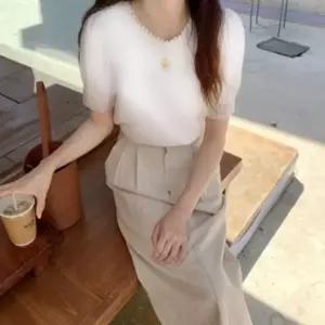 여성 셔츠 패턴 봄가을 심플블라우스 심플 화이트남방 레이스 레이스패턴블라우스 상
