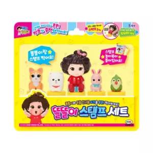 똘똘이 스탬프 세트 1개 도장 장난감 토솜이 앵두 몽실이 피규어 어린이집 답례품 유치원 검사 확인소꿉놀
