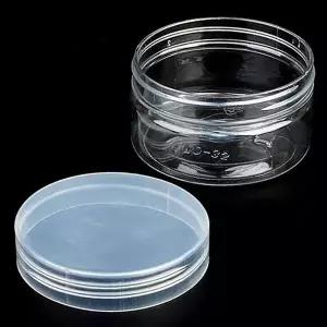 약통 원형통 7cm/120ml 투명 수납 케이스 플라스틱 보관함