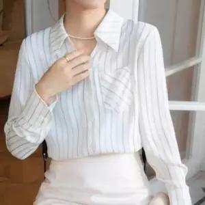 여성 긴팔 여성블라우스 봄가을 데일리 셔츠 블라우스 오피스 기본데일리룩 카라 여자