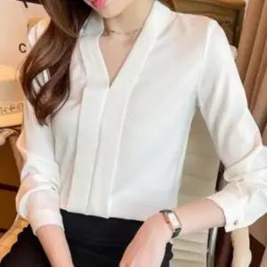 여성 봄가을 쉬폰 세련된 셔츠 긴팔 직장인 20대여성옷 기본데일리룩 오피스룩 여성블
