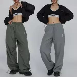 트레이닝바지 와이드스트링팬츠밴딩 투웨이 롱 조거