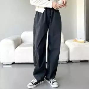 여성 데일리 배색 조거팬츠 옆라인 밴딩 바지